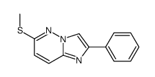 6-methylsulfanyl-2-phenylimidazo[1,2-b]pyridazine Structure