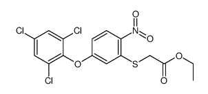 ethyl 2-[2-nitro-5-(2,4,6-trichlorophenoxy)phenyl]sulfanylacetate结构式