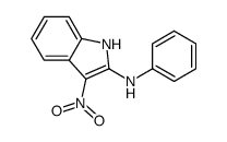 3-nitro-N-phenyl-1H-indol-2-amine结构式