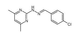 4-chloro-benzaldehyde (4,6-dimethyl-pyrimidin-2-yl)-hydrazone结构式