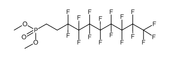 (3,3,4,4,5,5,6,6,7,7,8,8,9,9,10,10,10-Heptadecafluoro-decyl)-phosphonic acid dimethyl ester Structure