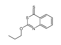 2-propoxy-3,1-benzothiazine-4-thione结构式