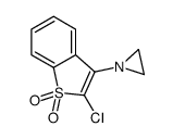 3-(aziridin-1-yl)-2-chloro-1-benzothiophene 1,1-dioxide Structure