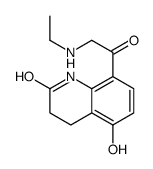 8-[2-(ethylamino)acetyl]-5-hydroxy-3,4-dihydro-1H-quinolin-2-one结构式