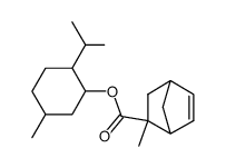 2-Methyl-bicyclo[2.2.1]hept-5-ene-2-carboxylic acid 2-isopropyl-5-methyl-cyclohexyl ester Structure