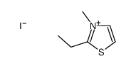 2-ethyl-3-methyl-1,3-thiazol-3-ium,iodide结构式
