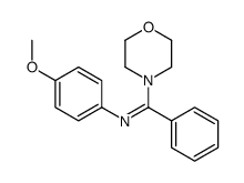 N-(4-methoxyphenyl)-1-morpholin-4-yl-1-phenylmethanimine Structure
