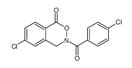 6-chloro-3-(4-chlorobenzoyl)-4H-2,3-benzoxazin-1-one结构式