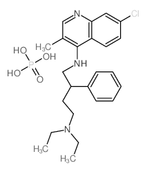 N-(7-chloro-3-methylquinolin-4-yl)-N',N'-diethyl-2-phenylbutane-1,4-diamine,phosphoric acid Structure