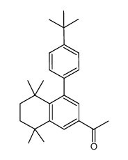 1-[4-(4-tert-butylphenyl)-5,5,8,8-tetramethyl-5,6,7,8-tetrahydro-2-naphthyl]ethanone Structure