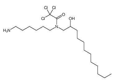 N-(6-aminohexyl)-2,2,2-trichloro-N-(2-hydroxydodecyl)acetamide Structure