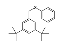 1,3-ditert-butyl-5-(phenylsulfanylmethyl)benzene结构式