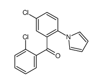 (2-chlorophenyl)-(5-chloro-2-pyrrol-1-ylphenyl)methanone结构式