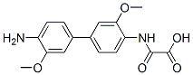 3,3'-dimethoxy-4-amino-4'-biphenyloxamic acid structure