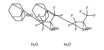 2-(1-adamantylamino)-1,1,1,3,3,3-hexafluoropropan-2-ol,trihydrate结构式