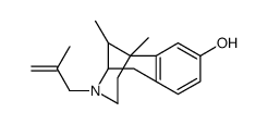 6,11-Dimethyl-1,2,3,4,5,6-hexahydro-3-(2-methyl-2-propenyl)-2,6-methano-3-benzazocin-8-ol结构式