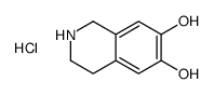 1,2,3,4-tetrahydroisoquinolin-2-ium-6,7-diol,chloride Structure