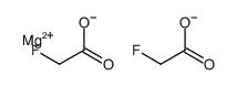 2-fluoroacetate: magnesium(+2) cation结构式