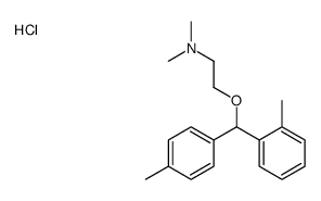 dimethyl-[2-[(2-methylphenyl)-(4-methylphenyl)methoxy]ethyl]azanium,chloride结构式
