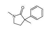 1,3-dimethyl-3-phenylpyrrolidin-2-one结构式