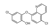 4-chloro-2-(5-chloroquinolin-8-yl)oxyphenol Structure