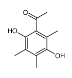 1-(2,5-dihydroxy-3,4,6-trimethylphenyl)ethanone结构式