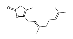 5-(3,7-dimethylocta-2,6-dienyl)-4-methyl-3H-furan-2-one Structure