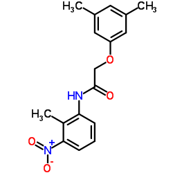 2-(3,5-Dimethylphenoxy)-N-(2-methyl-3-nitrophenyl)acetamide结构式