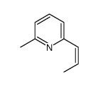 Pyridine, 2-methyl-6-(1E)-1-propenyl- (9CI) structure