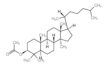 [(3S,5S,8R,9S,10S,13R,14S,17R)-4,4,10,13,14-pentamethyl-17-[(2R)-6-methylheptan-2-yl]-2,3,5,6,7,8,9,11,12,15,16,17-dodecahydro-1H-cyclopenta[a]phenanthren-3-yl] acetate Structure