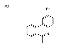 2-bromo-6-methylphenanthridine,hydrochloride Structure