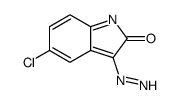 5-chloro-3-diazonio-1H-indol-2-olate结构式