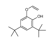 2,4-ditert-butyl-6-ethenoxyphenol Structure