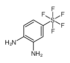 4-(Pentafluorosulphanyl)benzene-1,2-diamine, 4-(Pentafluorothio)benzene-1,2-diamine Structure