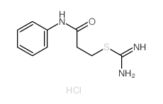 3-carbamimidoylsulfanyl-N-phenyl-propanamide structure