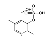 [4-(hydroxymethyl)-2,5-dimethylpyridin-3-yl] hydrogen sulfate Structure