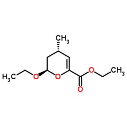 2H-Pyran-6-carboxylicacid,2-ethoxy-3,4-dihydro-4-methyl-,ethylester,(2R,4S)-(9CI) structure