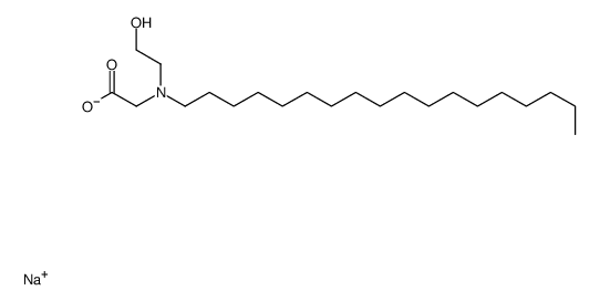 sodium N-(2-hydroxyethyl)-N-octadecylglycinate structure