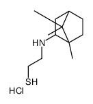 2-[(4,7,7-trimethyl-3-bicyclo[2.2.1]heptanyl)amino]ethanethiol,hydrochloride Structure