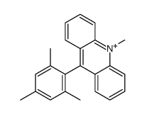 10-methyl-9-(2,4,6-trimethylphenyl)acridin-10-ium结构式