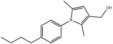 1-(4-butylphenyl)-2,5-dimethyl-1h-pyrrole-3-methanol结构式