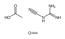 acetic acid,2-cyanoguanidine,formaldehyde Structure