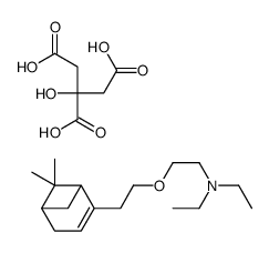 2-[2-(6,6-dimethyl-4-bicyclo[3.1.1]hept-3-enyl)ethoxy]-N,N-diethylethanamine,2-hydroxypropane-1,2,3-tricarboxylic acid结构式