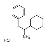 1-cyclohexyl-2-phenylethanamine,hydrochloride Structure