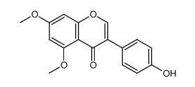 4'-hydroxy-5,7-dimethoxyisoflavone结构式