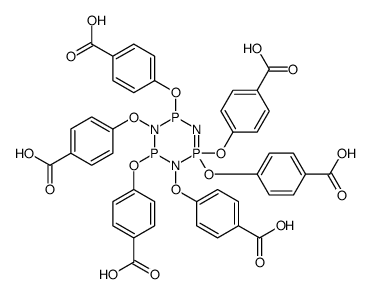 Hexa(p-carboxyphenoxy)cyclotriphosphazene Structure