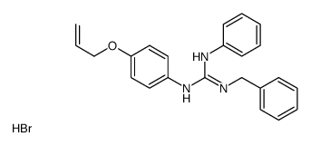 (N'-benzyl-N-phenylcarbamimidoyl)-(4-prop-2-enoxyphenyl)azanium,bromide Structure