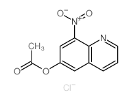 6-Quinolinol, 8-nitro-,6-acetate, hydrochloride (1:1) picture
