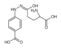 L-Glutamic acid, 5-(2-(4-carboxyphenyl)hydrazide) Structure