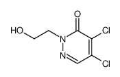 4,5-dichloro-2-(2-hydroxy-ethyl)-2H-pyridazin-3-one结构式